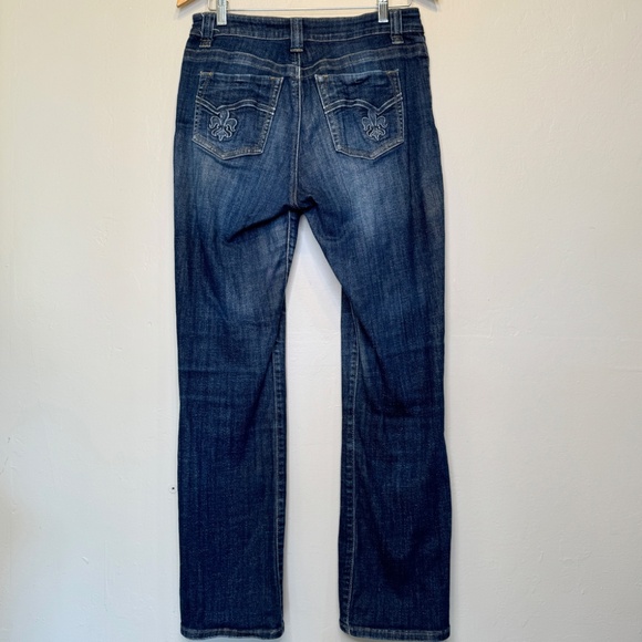 Lee | Slender Secrets Lower On The Waist Pocket Embroidery Boho Y2K Jeans - Picture 3 of 11